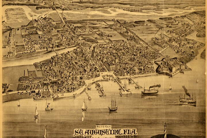1885 map of St. Augustine

